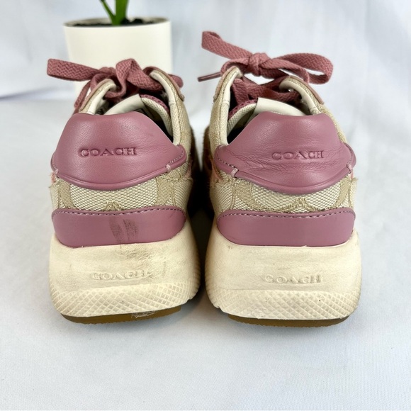 COACH Tech Runner Monogram and Pink Women's Shoe Size 5 - Picture 13 of 14